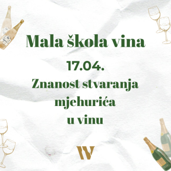 Mala škola vina; Znanost stvaranja mjehurića u vinu 17.04.2026