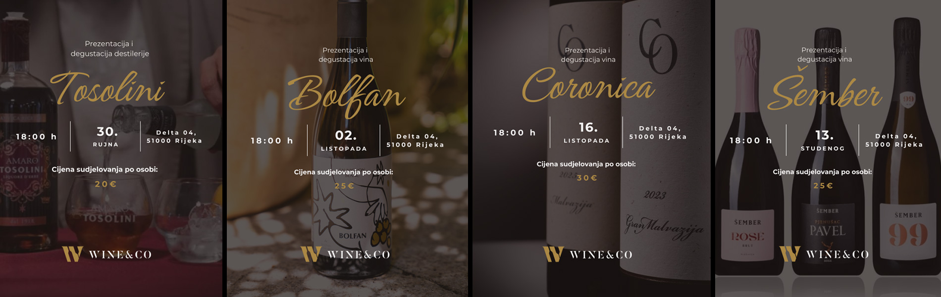 Degustacije u vinoteci Wine&Co